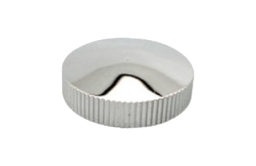 黄銅 化粧ナット 121号 (W3/8)(平頭トガリ型)(スリ割り無し/ 側面ローレット無し)(吉田金物)